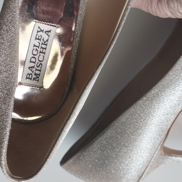 BADLEY MISCHA Pumps High Heel Sparkle Diamond Brooch Pointed The CHER Size 13M - Picture 6 of 12